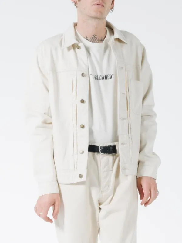 Ryder Oversized Denim Jacket - Unbleached sold by Thrills