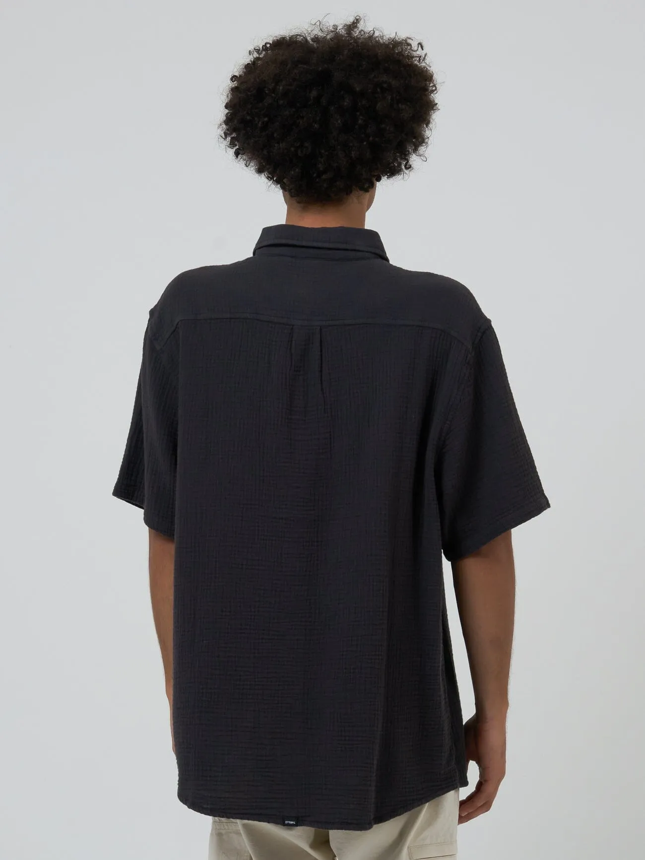 Minimal Thrills Seersucker Short Sleeve Shirt - Merch Black sold by Thrills product image thumbnail 2