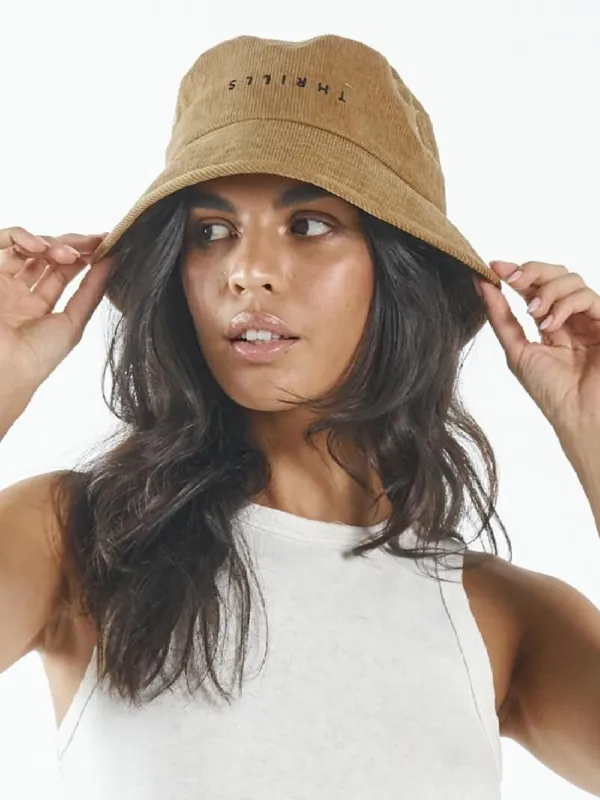 Minimal Thrills Bucket Hat - Spice Brown sold by Thrills