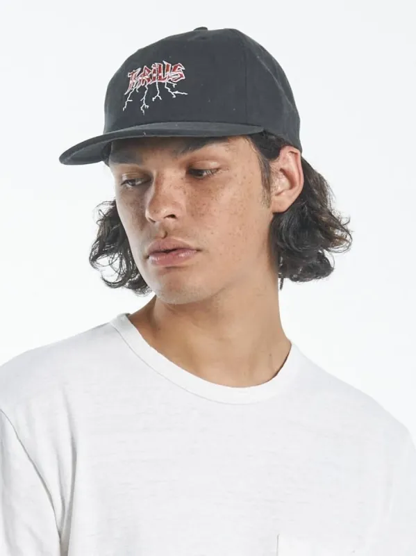 Shocker 6 Panel Cap - Black sold by Thrills