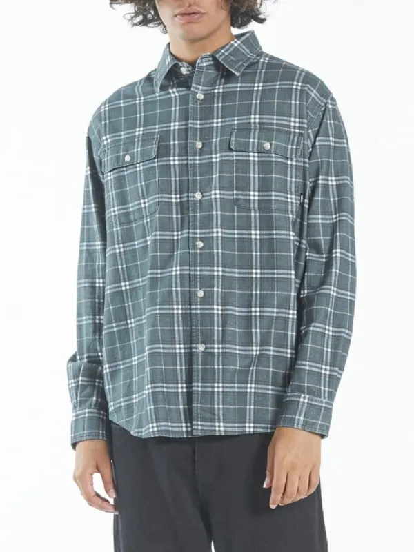 Genuine Oversized Flannel Shirt - Deep Forest sold by Thrills