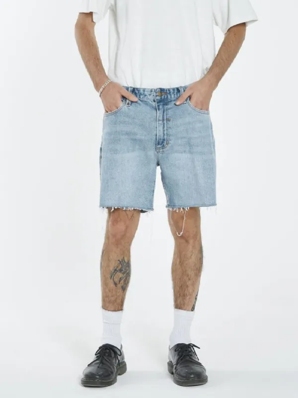 Mandude Denim Short - Dusted Blue made by Thrills
