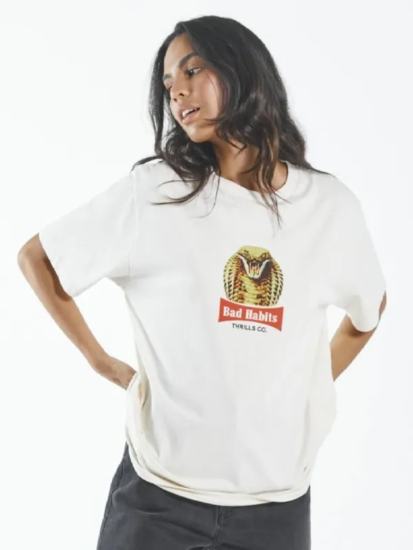 King Habits Merch Fit Tee - Heritage White sold by Thrills