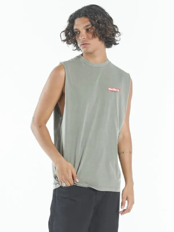 Brigade Merch Fit Muscle Tee - Army Green sold by Thrills