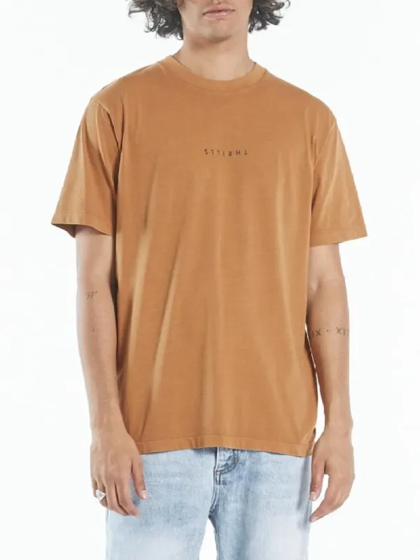 Minimal Thrills Merch Fit Tee - Spice Brown sold by Thrills