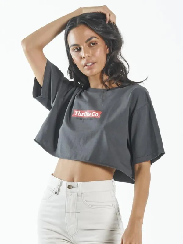Brigade Super Crop Tee - Merch Black sold by Thrills
