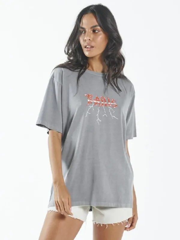 Shocker Merch Fit Tee - Washed Grey sold by Thrills