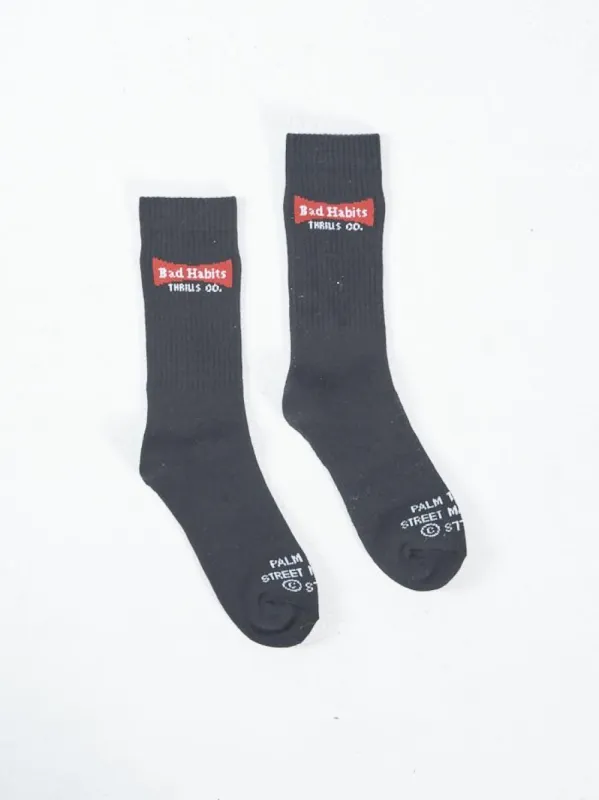 King Habits Sock - Black sold by Thrills