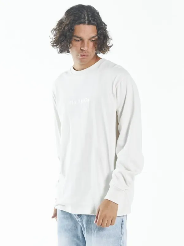 Tonal Thrills Co Embro Merch Fit Long Sleeve Tee - Heritage White sold by Thrills