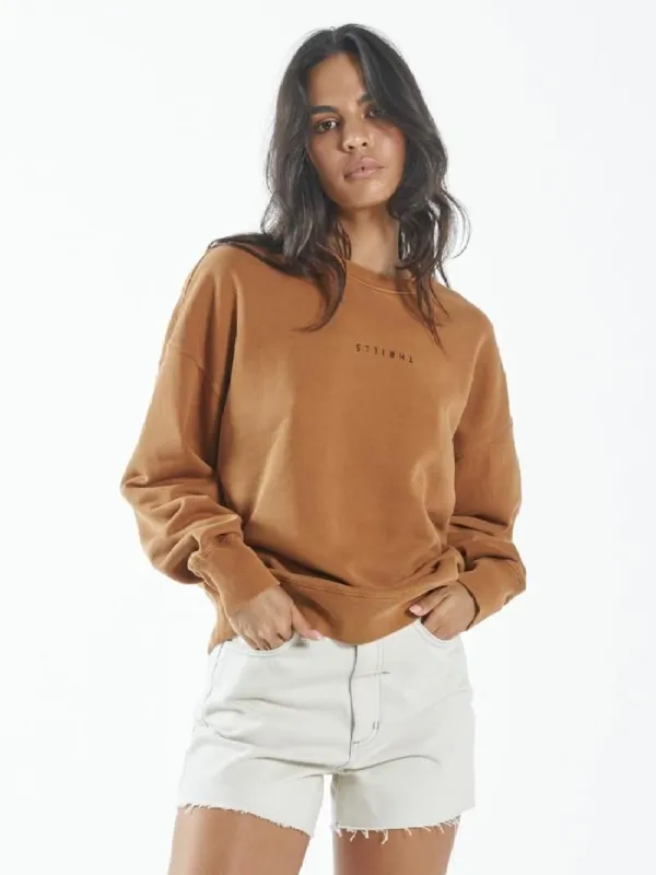 Minimal Thrills Slouch Crew - Spice Brown sold by Thrills