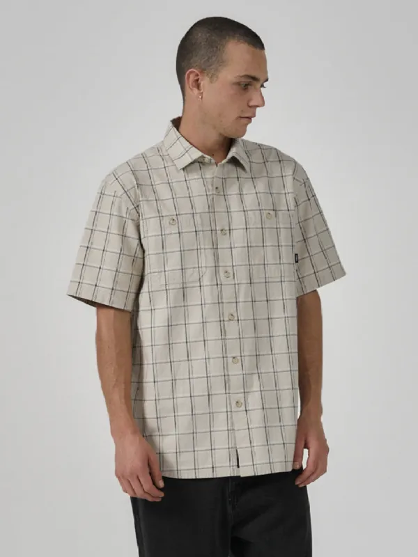 Healing Energies Short Sleeve Shirt - Tan sold by Thrills