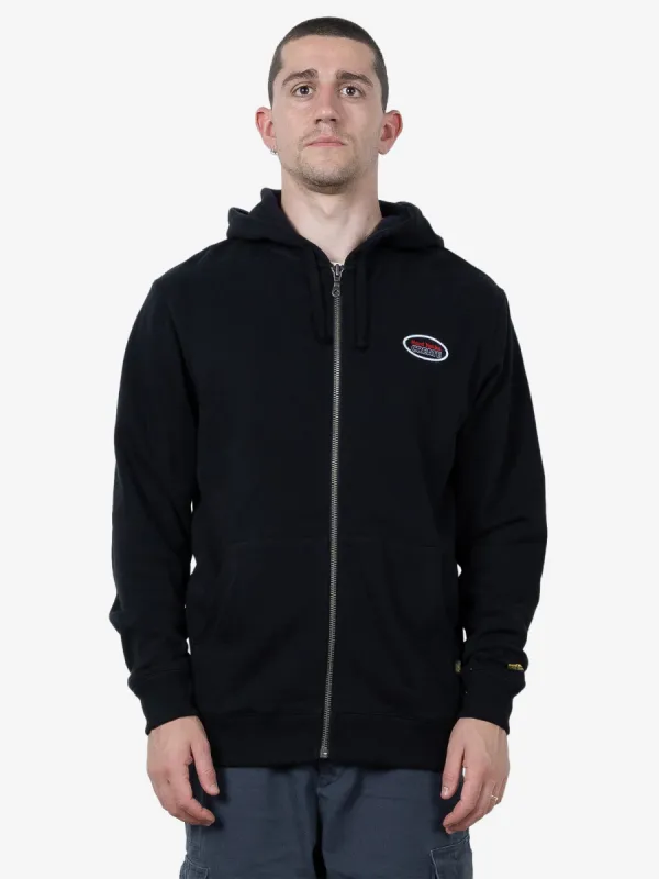 HYC Workmate Zip Hood Fleece - Black sold by Thrills