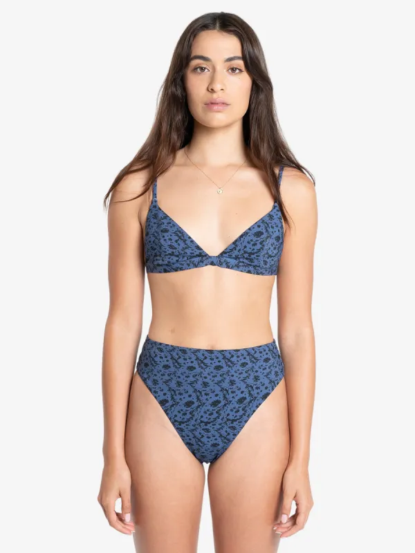 Rue Fixed Triangle Bikini Top - Ensign Blue made by Thrills