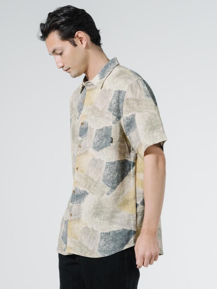 Brushed Paradise Short Sleeve Shirt - Tan sold by Thrills product image thumbnail 3