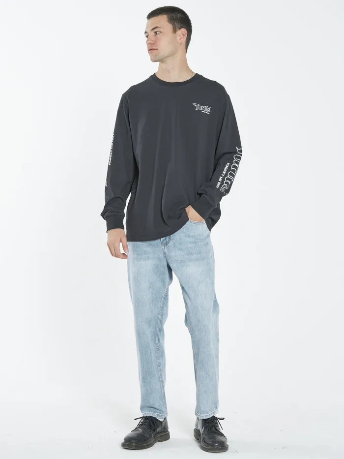 Forget Me Not Merch Fit Long Sleeve Tee - Washed Black sold by Thrills product image thumbnail 4