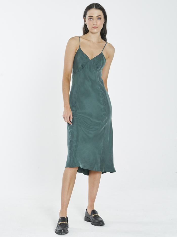 Chateau Slip Dress - Vintage Teal sold by Thrills