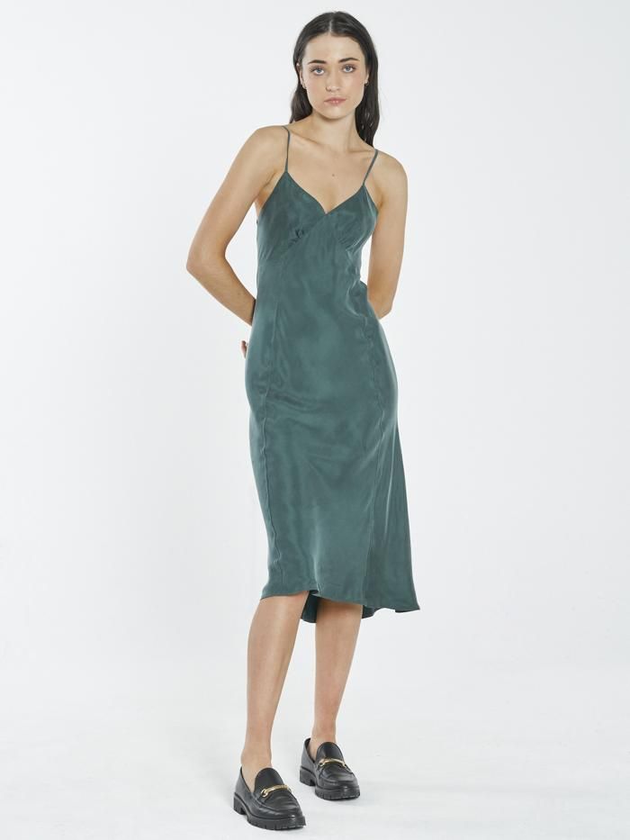 Chateau Slip Dress - Vintage Teal sold by Thrills product image thumbnail 4