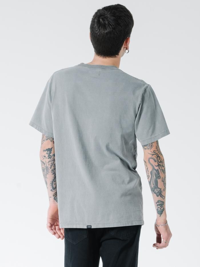 Black Moon Merch Fit Tee - Washed Grey sold by Thrills product image thumbnail 2