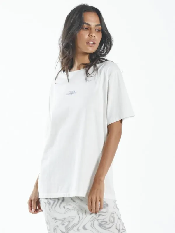 Contrasting Stack Merch Fit Tee - Tofu sold by Thrills