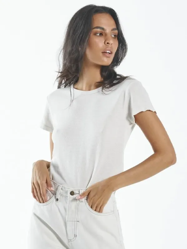 Hemp Paper Rib Tee - Tofu sold by Thrills