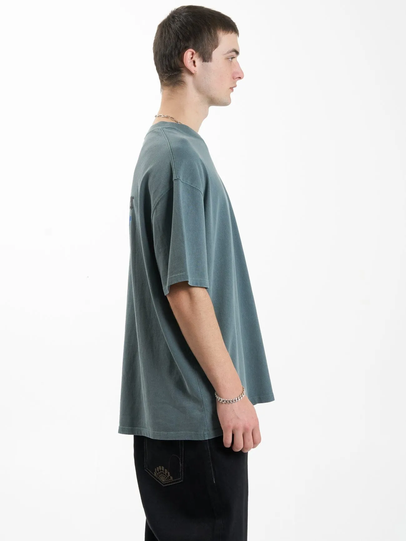 In Order Box Fit Oversize Tee - Stormy Sea sold by Thrills product image thumbnail 5