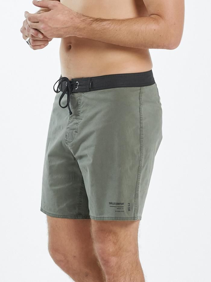 Provisions Boardshort - Army Green sold by Thrills product image thumbnail 3