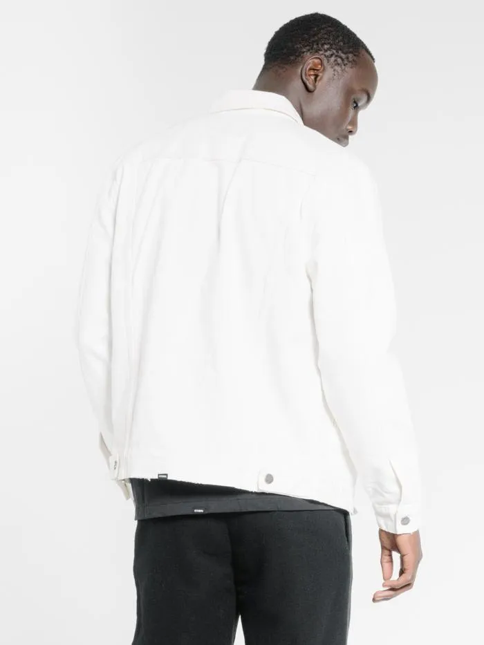 Ryder Oversized Denim Jacket - Optic White sold by Thrills product image thumbnail 2