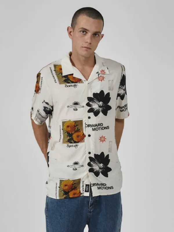 Spirituality Enlightenment Guaranteed Bowling Shirt - Stone made by Thrills