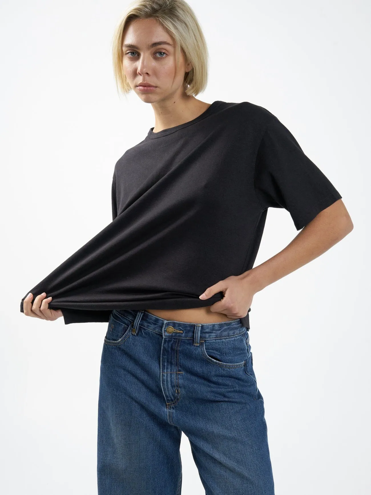 Hemp Box Tee - Black sold by Thrills product image thumbnail 5