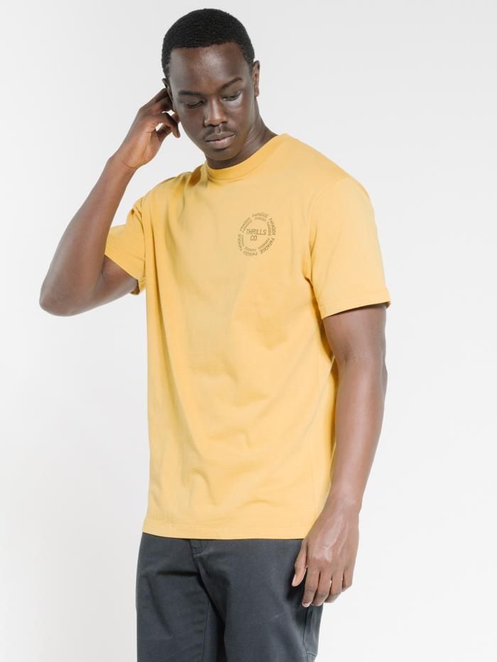 Paradise Paradox Merch Fit Tee - Mineral Yellow sold by Thrills