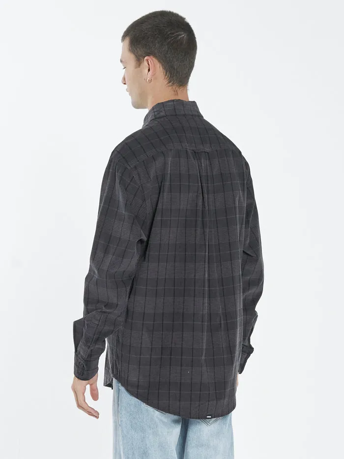 Napier Cord Long Sleeve Shirt - Black sold by Thrills product image thumbnail 3