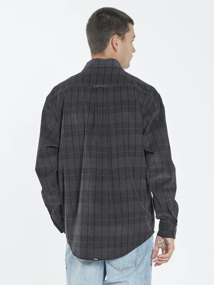 Napier Cord Long Sleeve Shirt - Black sold by Thrills product image thumbnail 2
