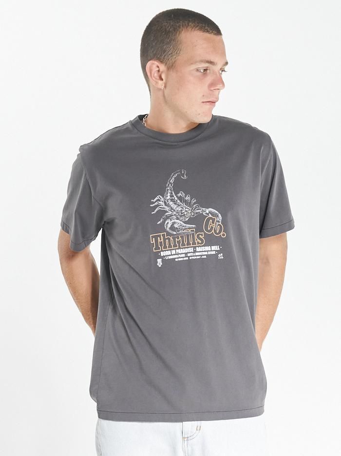 Raising Hell Merch Fit Tee - Vintage Black sold by Thrills