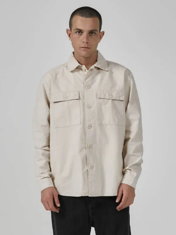 Thrills Territory Overshirt - Unbleached sold by Thrills