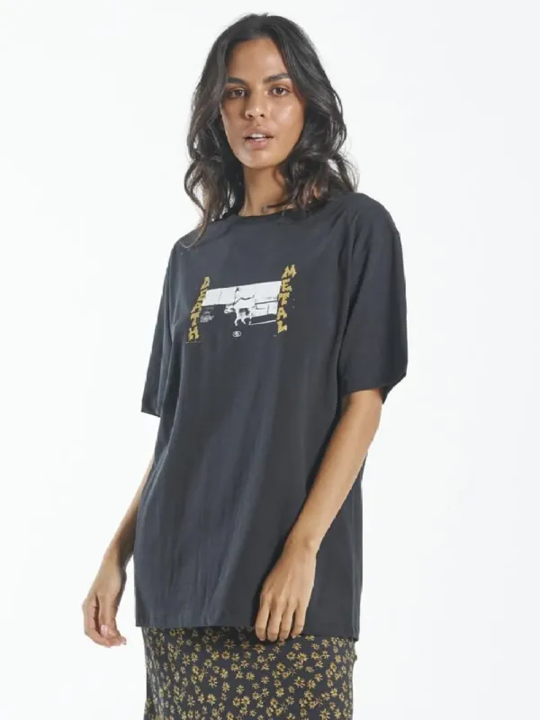 Death Metal Merch Fit Tee - Black sold by Thrills