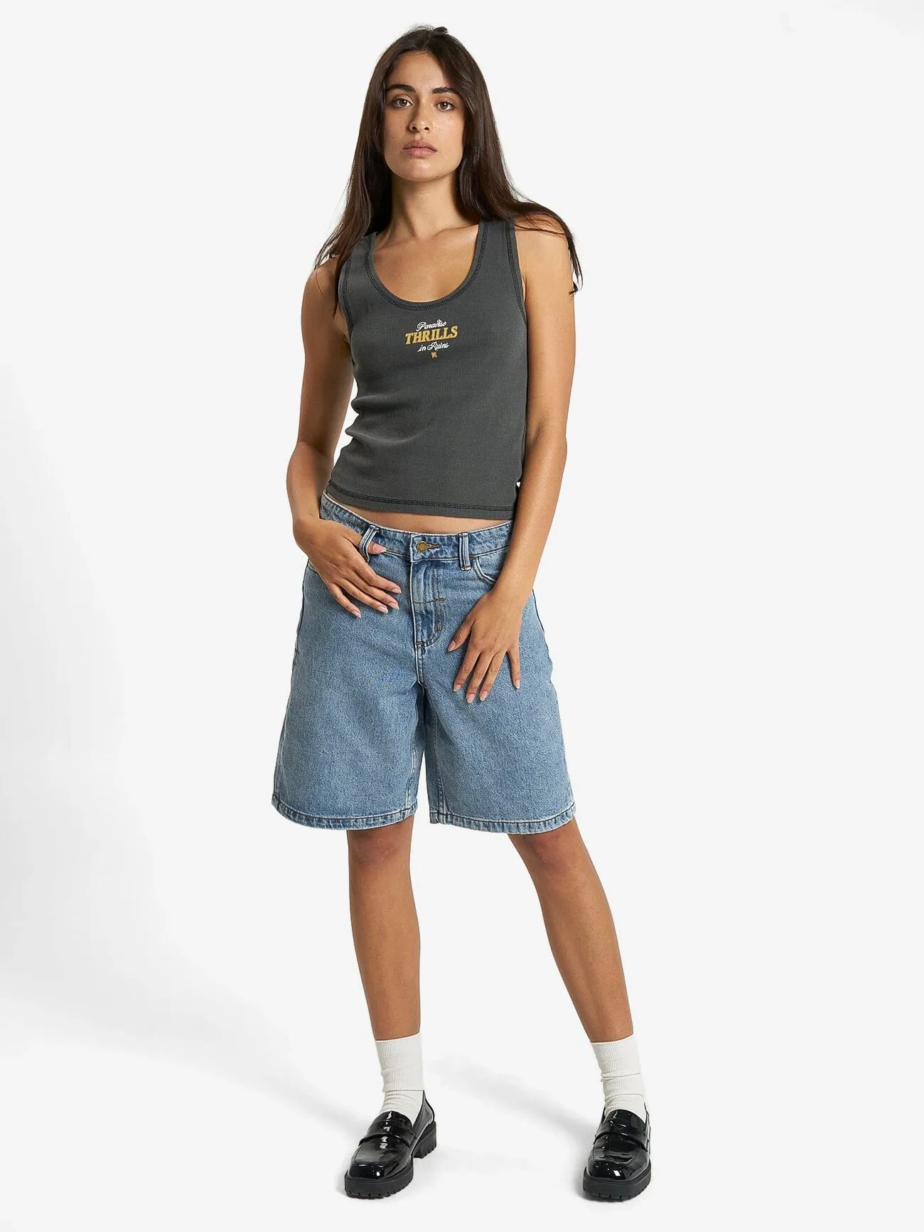 Sessions Rib Singlet - Merch Black sold by Thrills product image thumbnail 5