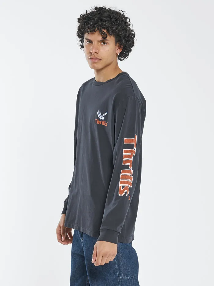 Not Forgotten Merch Fit Long Sleeve Tee - Twilight Black sold by Thrills product image thumbnail 4