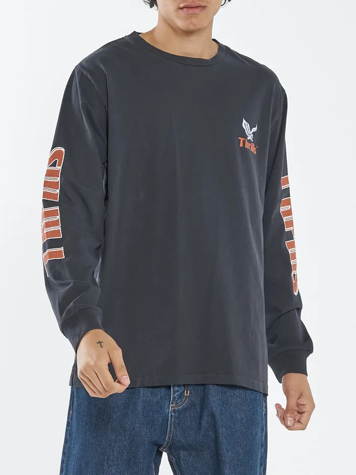Not Forgotten Merch Fit Long Sleeve Tee - Twilight Black sold by Thrills product image thumbnail 5