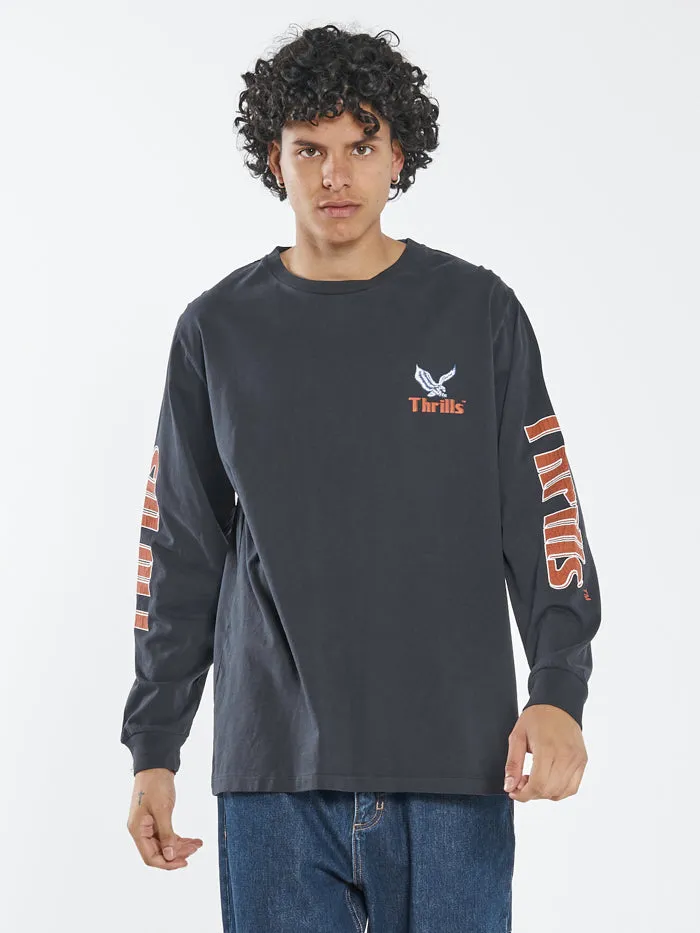 Not Forgotten Merch Fit Long Sleeve Tee - Twilight Black sold by Thrills