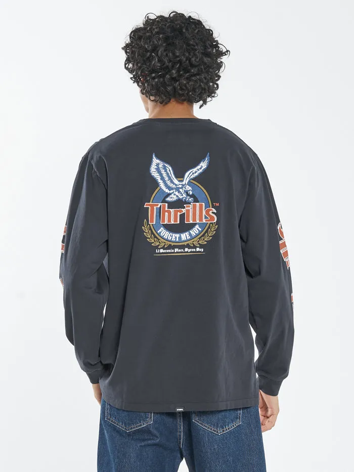 Not Forgotten Merch Fit Long Sleeve Tee - Twilight Black sold by Thrills product image thumbnail 2