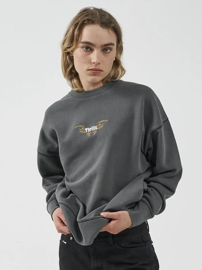 Thrills Golden Wings Slouch Crew - Merch Black sold by Thrills product image thumbnail 4