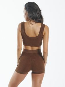 Claire Knitted Crop Top - Cocoa sold by Thrills