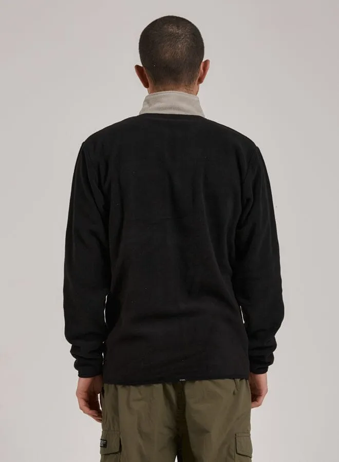 Going The Distance Zip Polar Fleece Jacket - Black sold by Thrills product image thumbnail 2