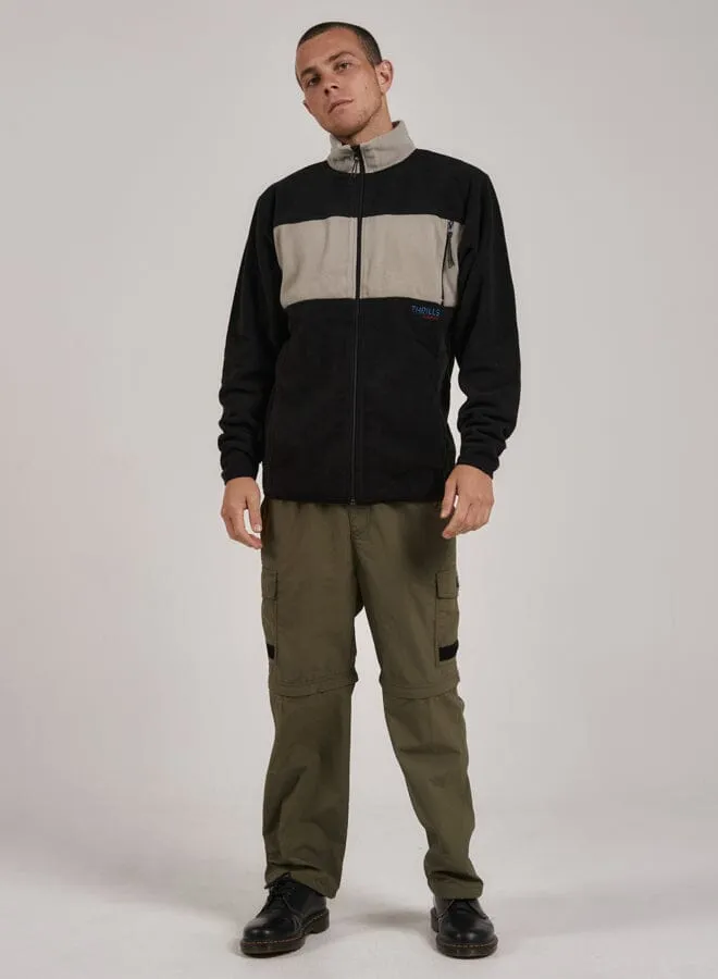 Going The Distance Zip Polar Fleece Jacket - Black sold by Thrills product image thumbnail 5