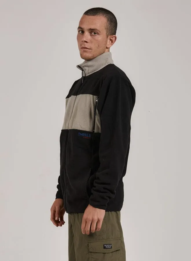 Going The Distance Zip Polar Fleece Jacket - Black sold by Thrills product image thumbnail 3