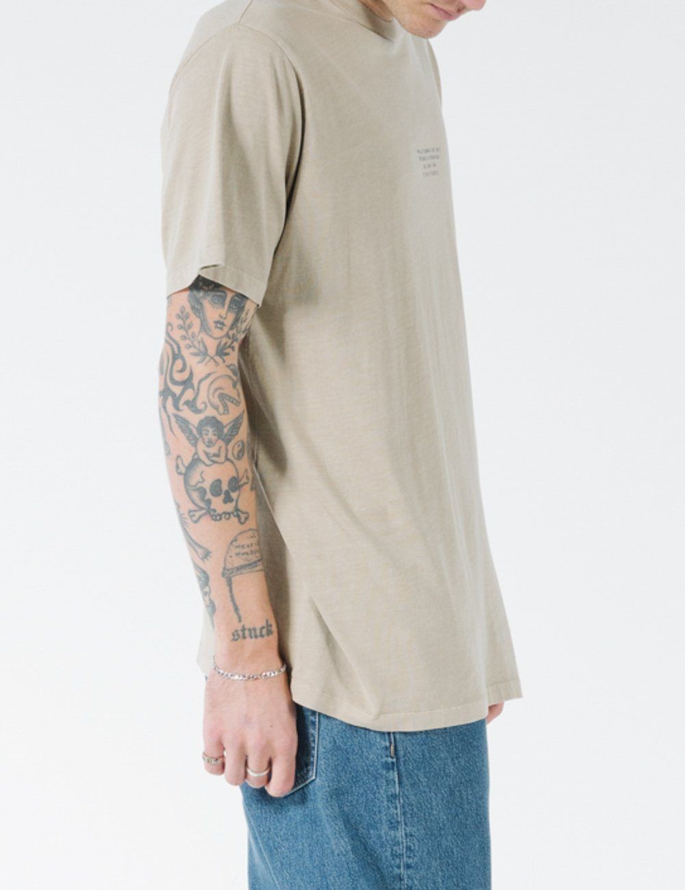 Established Merch Fit Tee - Vintage Khaki sold by Thrills product image thumbnail 5