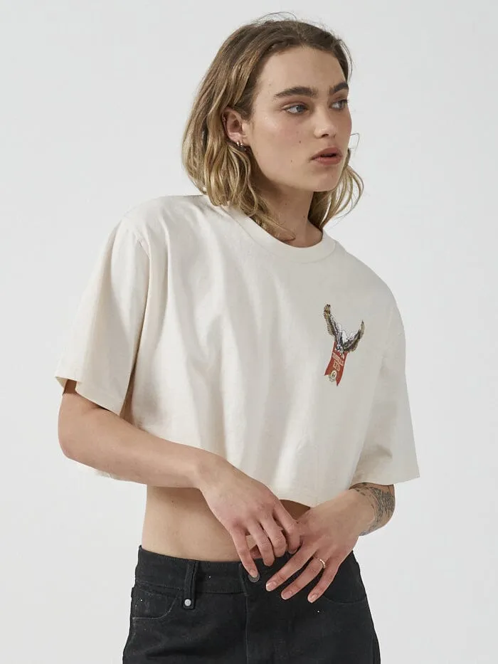 All For One Merch Super Crop Tee - Heritage White sold by Thrills product image thumbnail 4