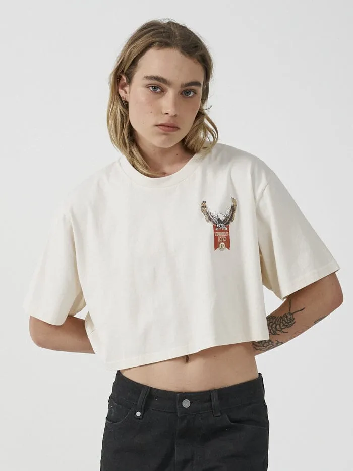 All For One Merch Super Crop Tee - Heritage White sold by Thrills