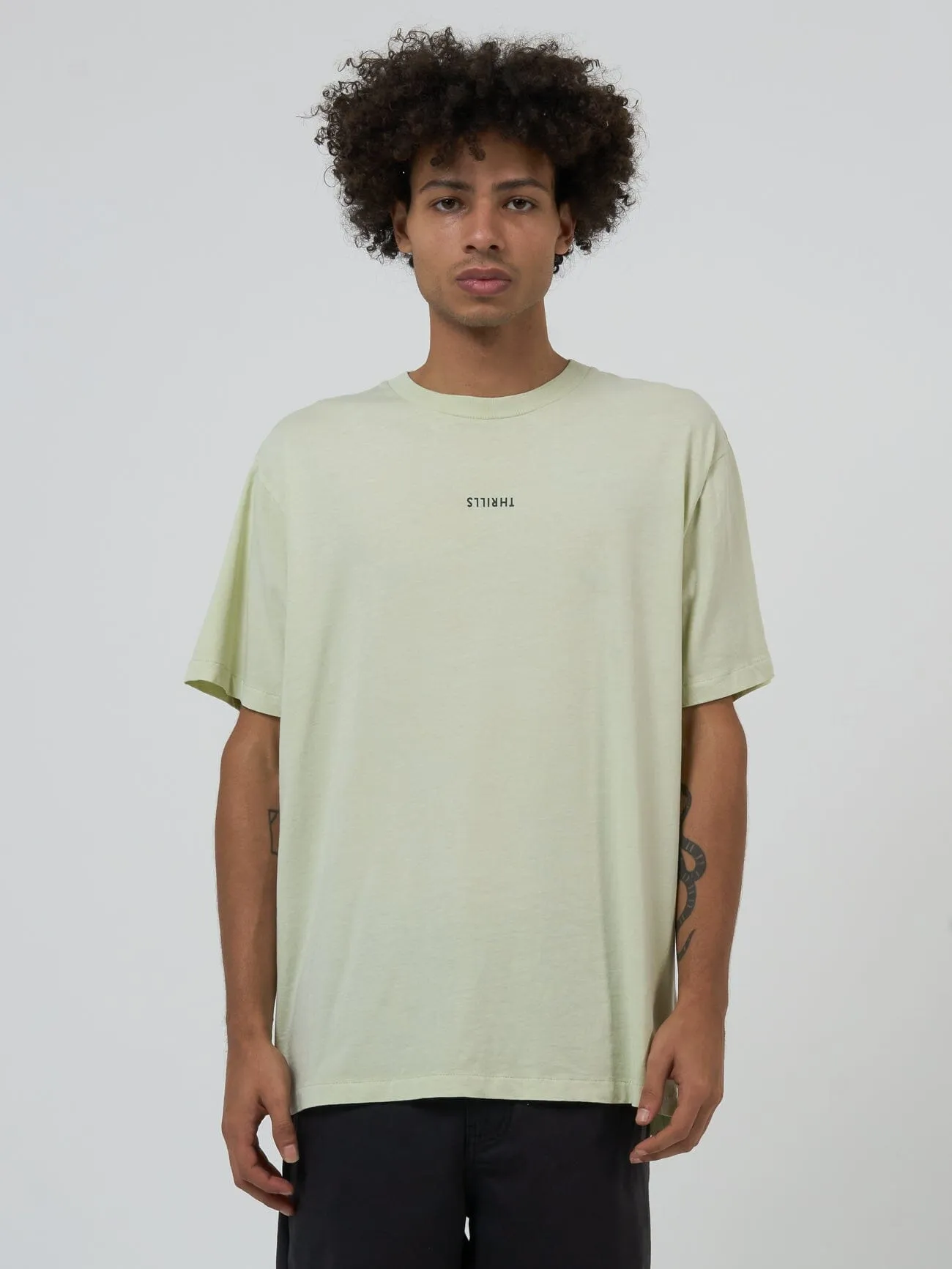 Minimal Thrills Merch Fit Tee - Pistachio sold by Thrills