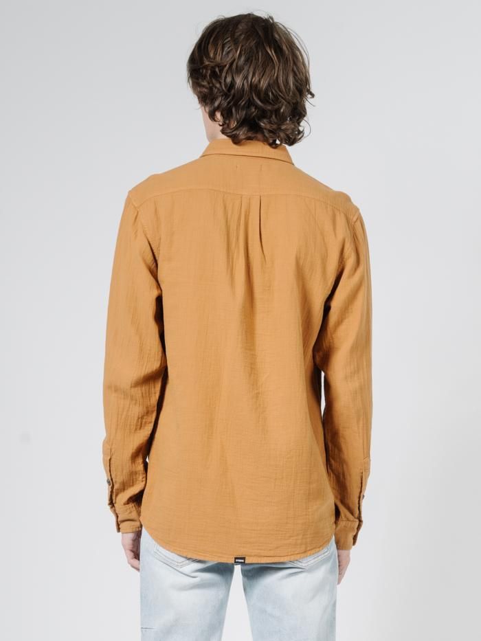 Dril Long Sleeve Shirt - Golden Brown sold by Thrills product image thumbnail 2